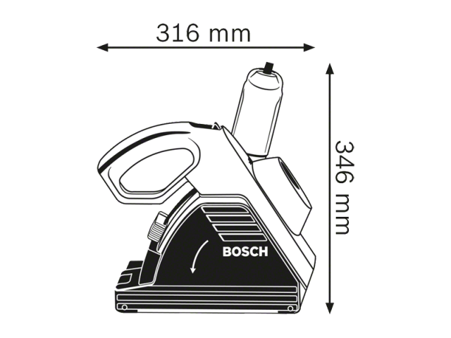 Rezkalnik zidnih utorov Bosch GNF 35 CA, 1.400W, 150mm, 4.7kg, 0601368708